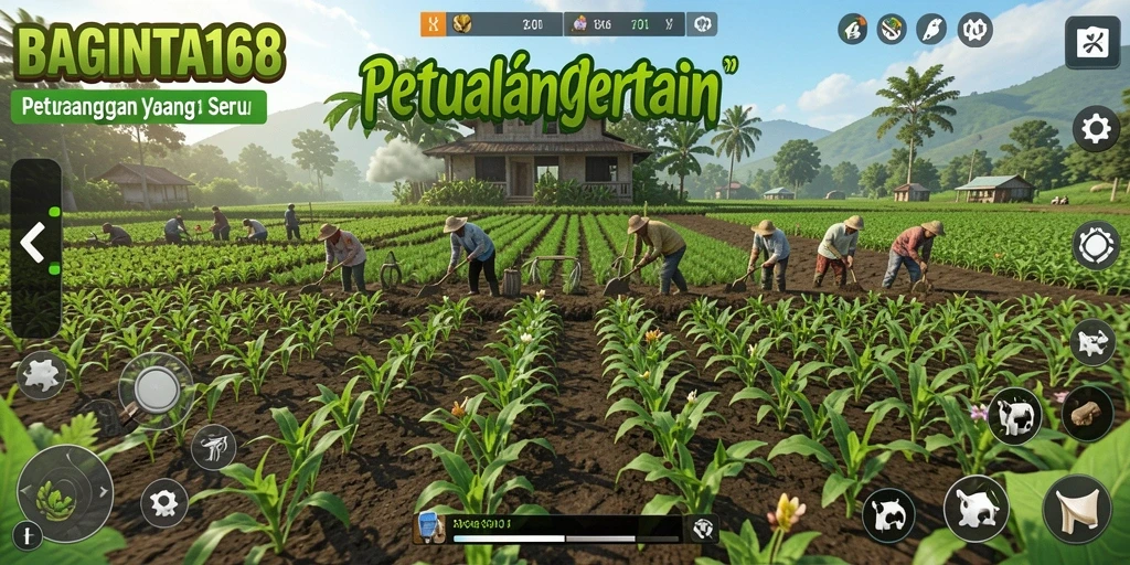 Tampilan menarik dalam BAGINTA168 saat bertani.