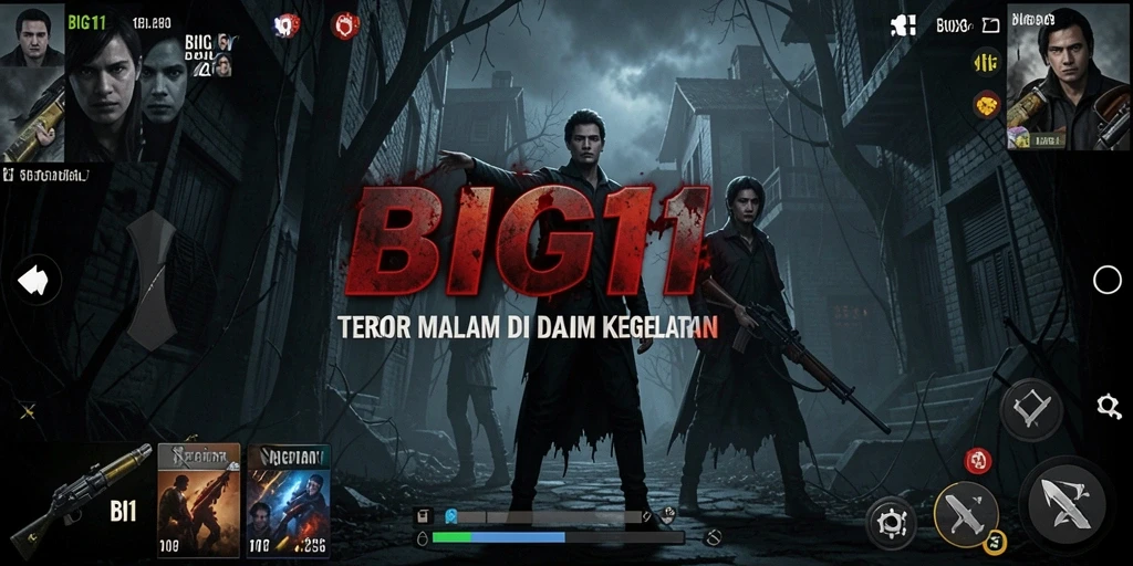 Tampilan gameplay yang mencekam dari BIG11, menggambarkan ketegangan yang luar biasa.