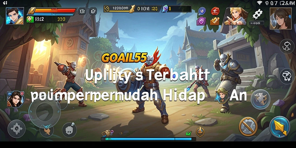Tampilan antarmuka GOAL55 yang rapi dan fungsional.