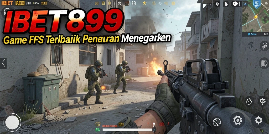 Tampilan gameplay menegangkan di IBET899 dengan aksi tembak-menembak yang seru.