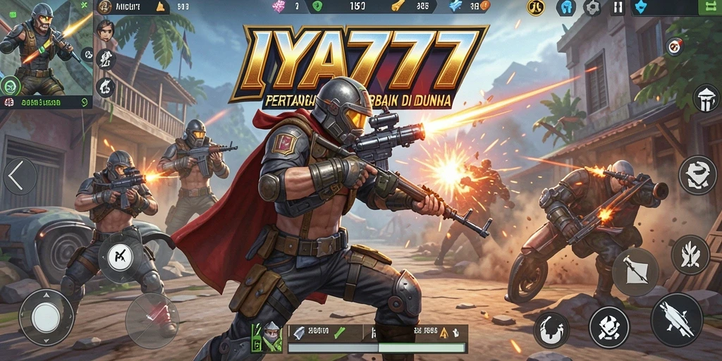 Tampilan mendebarkan dari gameplay Battle Royale IYA777.