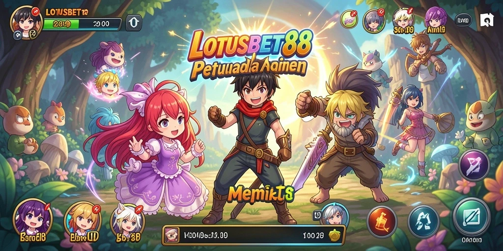 Gameplay LOTUSBET88 dengan karakter Anime yang menarik dan grafis menawan.