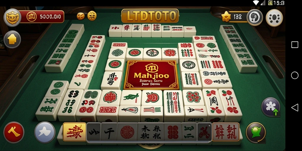 Tangkapan layar gameplay LTDTOTO yang menampilkan momen seru permainan Mahjong.