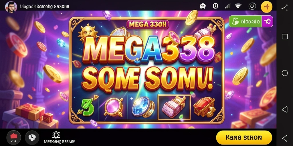 Screenshot gameplay MEGA338 yang menampilkan keseruan permainan Slot.