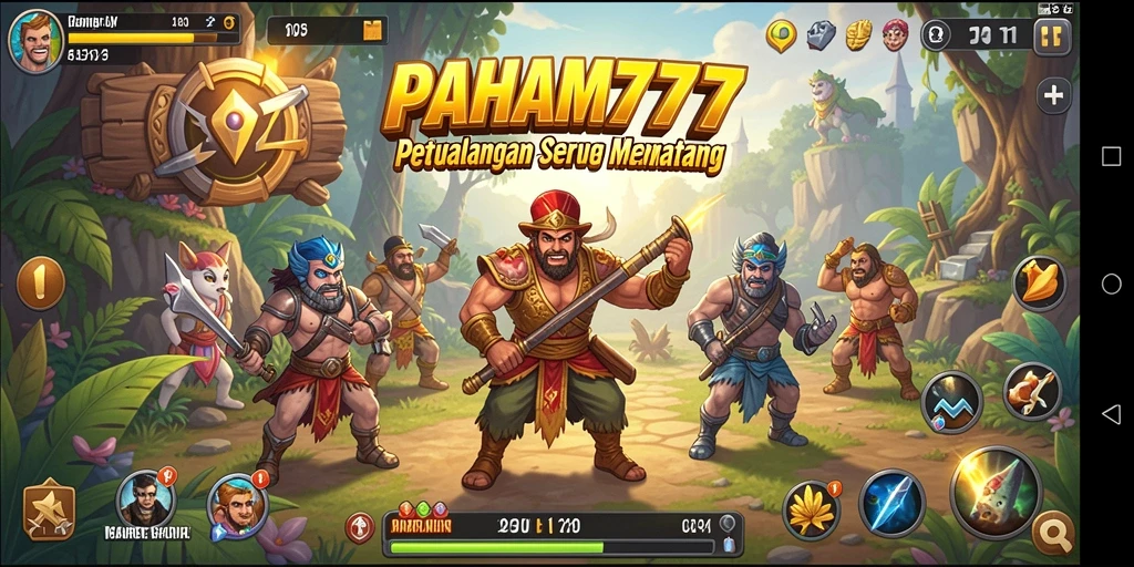 Screenshot gameplay PAHAM777 dengan aksi petualangan seru.