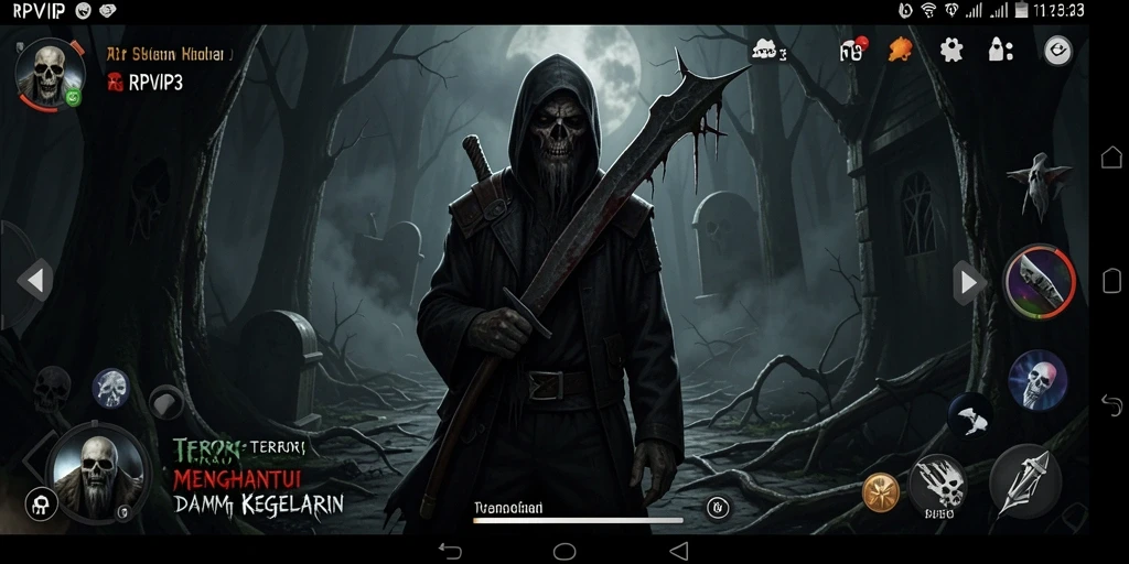 Tangkapan layar menunjukkan gameplay Horror mendebarkan di RPVIP3.