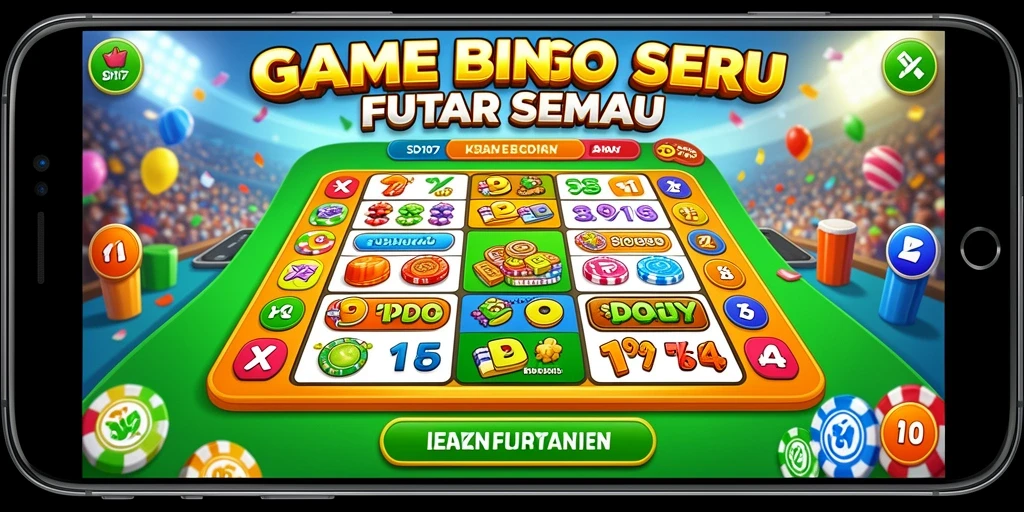 Screenshot menampilkan gameplay menarik dari SD107 saat permainan Bingo berlangsung.