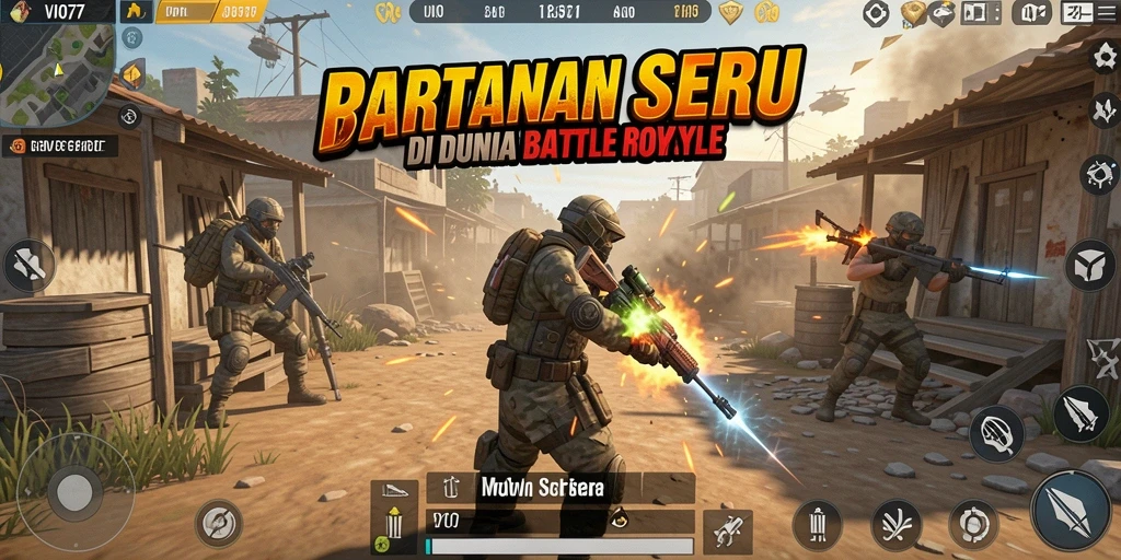 Gameplay seru dan intens di VIO77 Battle Royale.