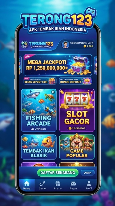 Tampilan utama aplikasi terong123 yang ramah pengguna.